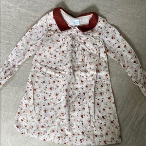 Edgehill Collection Floral Dress with Collar